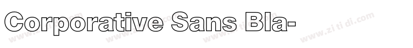 Corporative Sans Bla字体转换